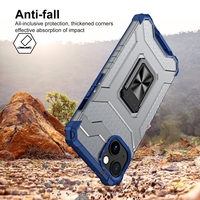 Husa de protectie Vafy compatibila cu Apple iPhone 13 Mini Acrylic Armor cu suport Albastru