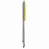 Cos de gunoi selectiv cu 2 compartimente, cadru metalic si capace PP, 68x42x75 cm
