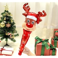 Balon Ren, Vafy, din Folie de Aluminiu, de Mana, Tema Craciun, 29 x 62 cm, Maro