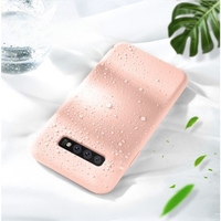 Husa protectie Vafy compatibila cu Samsung Galaxy S10 E Liquid Silicone Case Roz