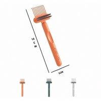 Perie pentru Curatarea Parului, Flippy, din Plastic, 16 x 5 cm, Portocaliu