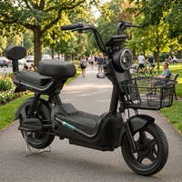Scuter Electric KG, Saige, Fara Permis, Motor 500W, Baterie 48V20Ah, Autonomie 60km, 153x40x85 cm, Viteza Maxima 25km/h, Negru