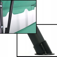 Leagan balansoar gradina Sersimo Modena, 3 locuri, 220kg, verde