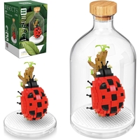 Set de Construit in Sticla, Flippy, 379 Piese, din Plastic, +14 Ani, 10 x 19.6 cm, Model Buburuza, Multicolor