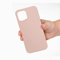 Husa protectie Vafy compatibila cu Apple iPhone 13 Mini Liquid Silicone Roz