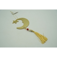 Ornament brad, Flippy, Luna, Auriu, Lucios, 10*25CM, Acril, Interior/ Exterior