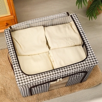 Cutie de Depozitare Pliabila, Flippy, Cu fermoar Bidirectional, 24 L, Textil, 40x30x20 cm, Cadru Metalic, o Fereastra, Suport Baza Stabil din Plastic, Design Zebra, Alb Negru