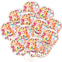 Set 10 Baloane din Latex, Flippy, Model Party Confetti, 30 cm, Multicolore, 2.8 g