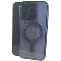 Husa de Protectie 2 in 1, Vafy, pentru Apple iPhone 15 Pro, Compatibila MagSafe, Magnetica, cu Protectie Lentila, din TPU, Albastru Marin