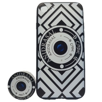 Husa Apple iPhone X/XS Multicolor Model Camera Foto + Popsocket inclus