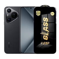 Folie de Protectie pentru Huawei Pura 70, Vafy, Sticla Securizata ESD, Margini Negre, Rezistenta la Zgirieturi, Antistatica, 0.35 mm, Transparenta