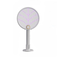 Lampa Electrica Impotriva Tantarilor, Flippy, 42.5 x 22 x 10.5 cm, Reincarcabila cu Cablu USB Inclus, Plasa din Aluminum Alb