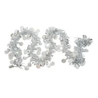 Beteala Craciun, Flippy, argintiu, marimea: 2 m x 11 cm x 9 cm material:folie PVC, interior/exterior