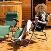 Sezlong pliabil SERSIMO GC5, Relax Zero Gravity, 80x60x153cm, Verde