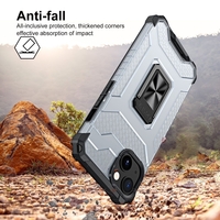 Husa de protectie Vafy compatibila cu Apple iPhone 13 Acrylic Armor cu suport Negru