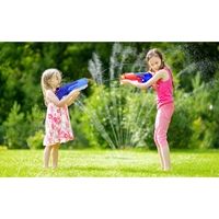 Pistol cu Apa pentru Copii, Rezervor, Pentru Piscina/Plaja, Flippy, 6ani+, Bleumarin/Rosu, 300ML