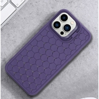 Husa de Protectie TPU, Vafy, pentru Apple iPhone 15 Pro, 3D Cube, cu Inel, Protectie Camera, Antisoc, Antizgariere, Antialunecare, Acoperire Completa, Mov