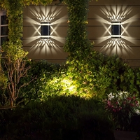 Lampa solara LED decorativa cu lumina bidirectionala Flippy, IP65, 1.2V, 600mah, 15.1 x 9 x 6 cm, material ABS, alb rece