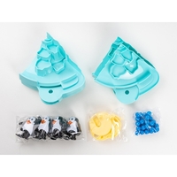 Joc Interactiv pentru Copii, Flippy, Batalia Pinguinilor, 3 ani+, Tabla de Joc, Figurine Pinguini, Mingi, Multicolor