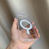 Husa MagSafe Silicone Acryl pentru iPhone 14 Pro, Vafy, ambalaj Blister Transparenta