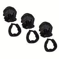 Accesoriu de Ondulat Parul, Flippy, fara Caldura, din Poliester, Manual, Prin Rasucire, 29 x 4 cm, Negru