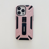 Husa de protectie Vafy pentru Apple iPhone 13 Pro Defender Sergeant Brave cu suport,Roz Auriu