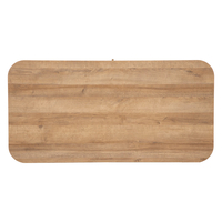 Masuta de cafea Atmosphera Colva cu 2 usi glisante, MDF si otel, 120x60x41 cm, bej