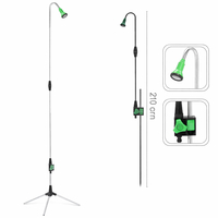 Dus de gradina pe trepied cu conectare la furtun, reglabil pe inaltime, utilizare exterior, 210 cm