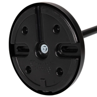 Suport hartie igienica 2 in 1 cu tija mobila, 68.5cm, negru