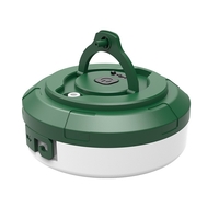 Lumină de camping LED încărcare USB, Vafy, șir colorat, pentru aer liber, cort, Distanta 10 metri, 1800mAH, 10.5x4.3 cm, Alb Verde