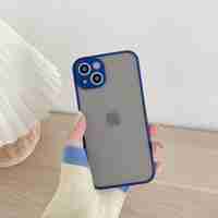 Husa protectie Vafy compatibila cu Apple iPhone 13 Mini Phantom Tpu Albastru