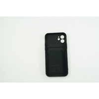 Husa protectie cu suport card compatibila cu Samsung A72 Negru