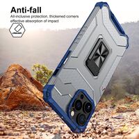Husa de protectie Vafy compatibila cu Apple iPhone 13 Pro Max Acrylic Armor cu suport Albastru