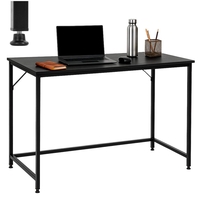 Birou cu blat MDF si cadru metalic, 100x50x76 cm, negru
