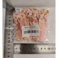 Set 11 Bratari, Flippy, pentru Petrecerea Burlacitelor, din Panza, Marime Universala, Alb/Roz
