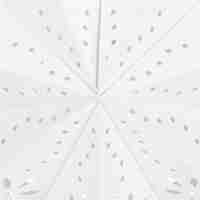 Stea decorativa 3D din hartie ajurata, 50cm, alba