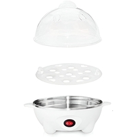 Fierbator de Oua Electric, Flipppy, Capacitate 7 oua, Aparat de fiert oua, 220V, Oprire Automata, 3 Moduri de Fiert Oua, 15 x 15 x 15 cm, Culoare Alb