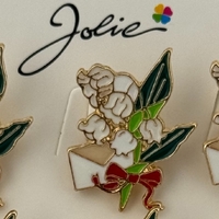Set 12 Brose Martisor Primavara, Jolie, Model Flori Lacrimioare si Scrisoare
