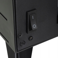 Semineu electric 2000W cu efect de flacara, termostat digital si timer, telecomanda, 52x32x18 cm, negru
