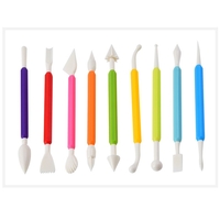 Set 66 Piese Ustensile pentru Ornare Prajituri, Flippy, din Plastic si Otel Inoxidabil, Multicolor