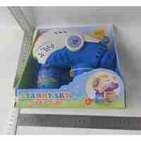 Jucarie Interactiva pentru Baloane de Sapun, Flippy, Sunete si Lumini, Model Pistol, cu 8 Orificii, 20.6 x 9.4 x 21 cm, Albastru