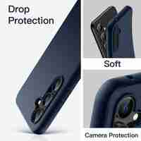 Husa de Protectie Matte TPU, Vafy, pentru Xiaomi Redmi 13C, Protectie Camera, Antisoc, Antizgariere, Antialunecare, Acoperire Completa, Albastru