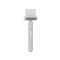 Perie pentru Curatarea Parului, Flippy, din Plastic, 16 x 5 cm, Alb