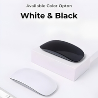 Mouse Wireless cu Gesturi, Vafy, Bluetooth + 2.4GHz, Reincarcabil USB, Ultra Subtire, 1600 DPI, Silentios, Design Elegant si Compact, Compatibil cu Laptop/PC, Telefon si Tableta, Ideal pentru Birou si Calatorii, Alb
