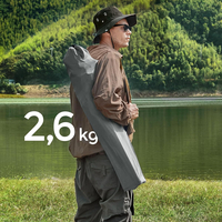 SONGMICS Set 2 scaune pliabile camping cu suport bauturi, husa transport, 150 kg, 54x86x97 cm, gri