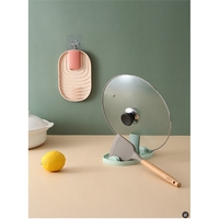 Suport Pliabil, Flippy, pentru Capace, Linguri, Multifunctional, Plasare pe Blatul de Bucatarie, 11.5 x 18 x 2.2 cm, Albastru inchis