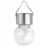Lampa solara LED, model bec clasic, IP44 pentru exterior, 6cm, lumina calda