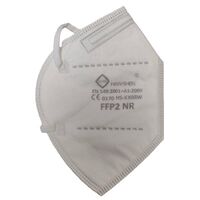 Set 20 bucati Masca de protectie faciala, Flippy, de unica folosinta pentru adulti, FFP2, KN95 CE 0370, 5 straturi, nesterila, ambalaj individual, Alb