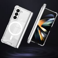 Husa pentru Samsung Galaxy Z FOLD6, Vafy, Husa de Protectie cu Anti-Shock, Tehnologie MagSafe Magnetic, Design Ultra Subtire, Anti alunecare, TPU Acrilic, Transparent