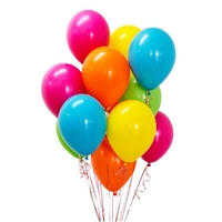Set 25 Baloane din Latex, Flippy Metalizate, Model Party, 30 cm, Multicolore, 2.8 g